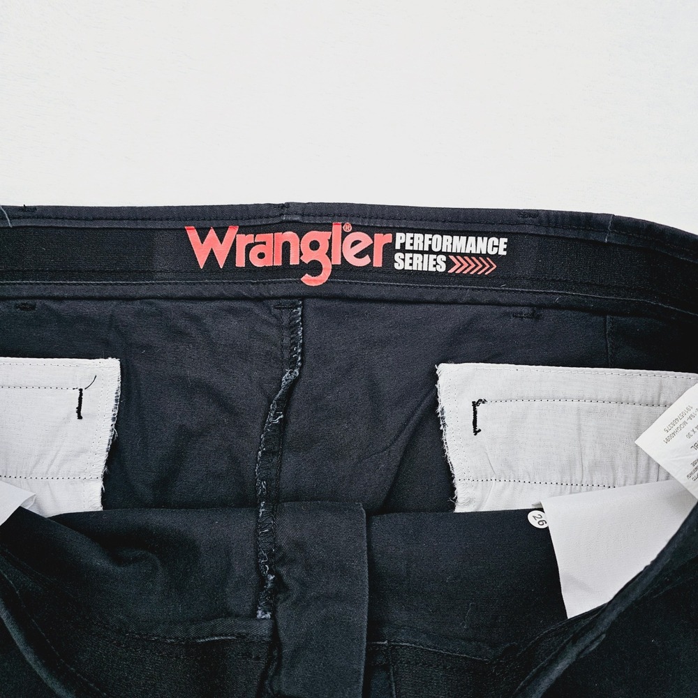 NEW Wrangler Mens 40W 30L Performance Series‎ Black Straight Fit Pants 67PSWBL - Picture 10 of 10